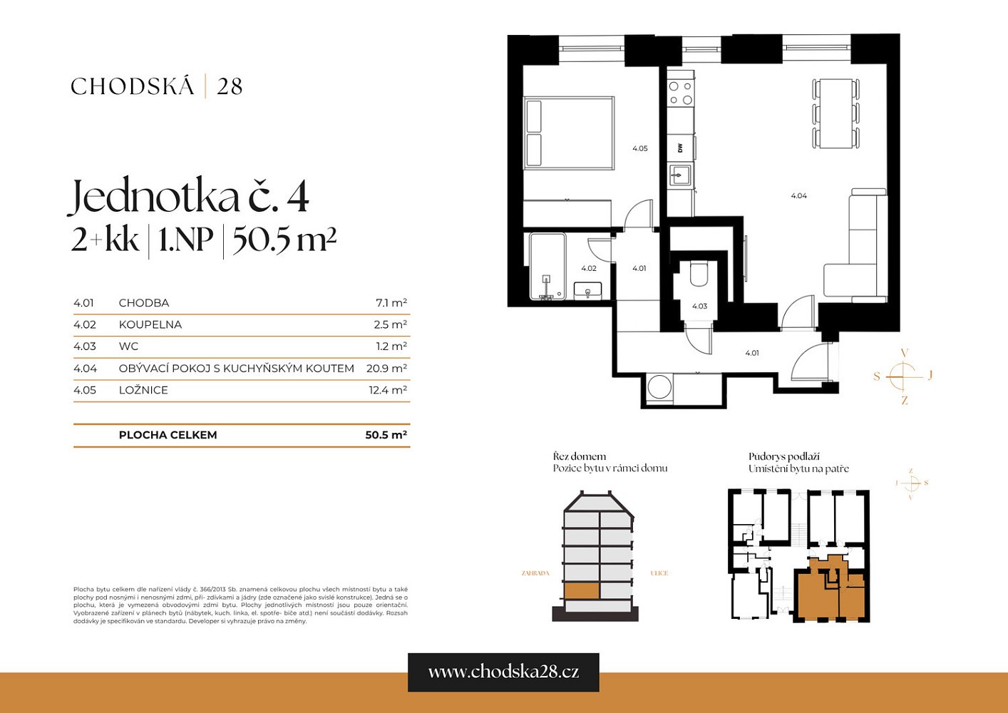 Byt 2+kk · 51 m² · Chodská, Praha 2 - Vinohrady - 3
