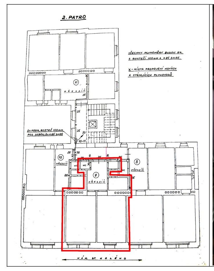 1+1, náměstí Dr. Václava Holého, Praha - Libeň, 48 m² - 2