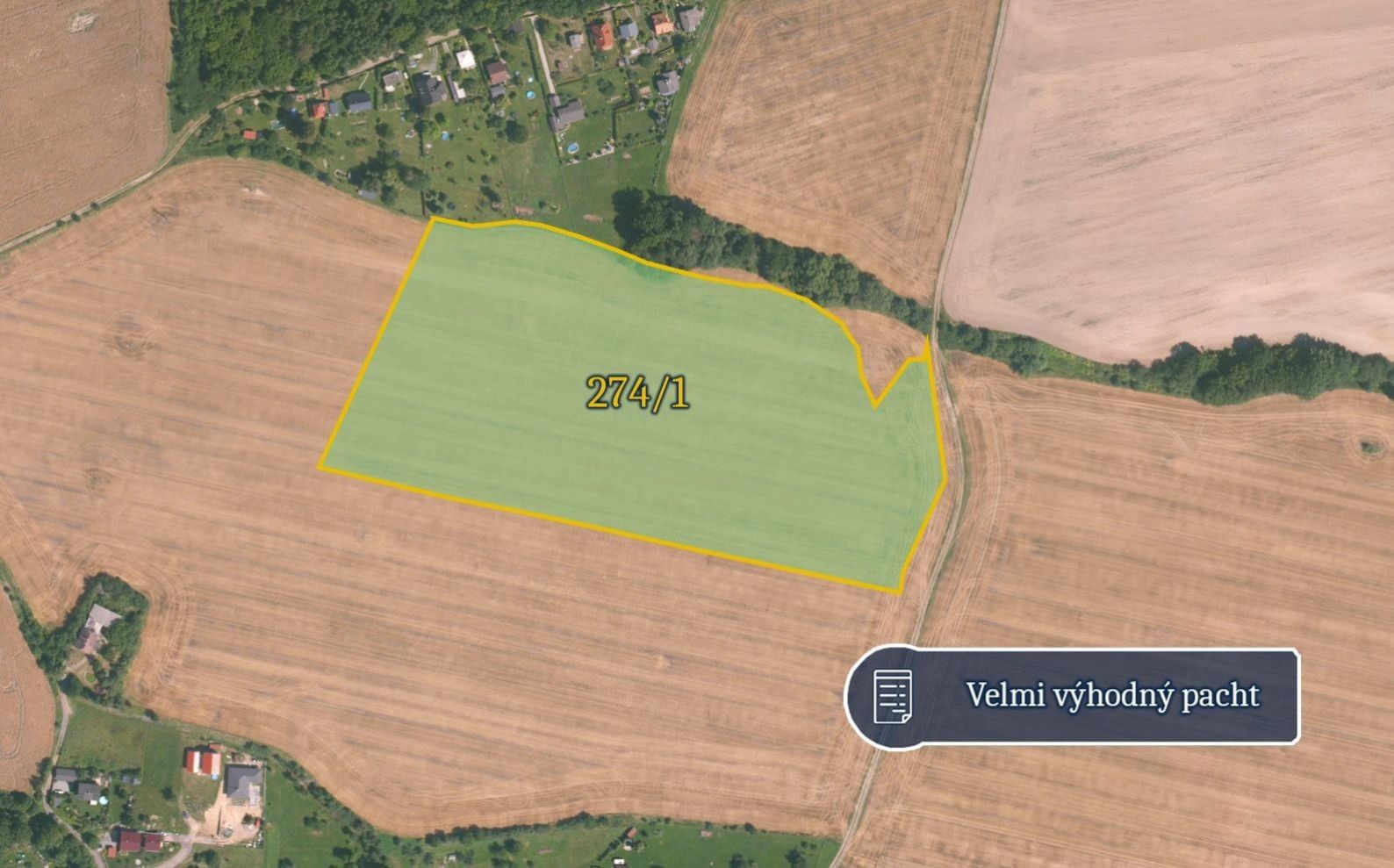 Zemědělské pozemky, Čisovice, 48 086 m²