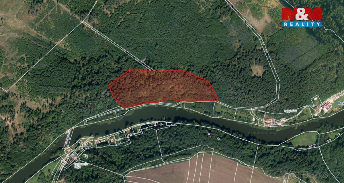 Stavební pozemek, Opařany – pohled 2