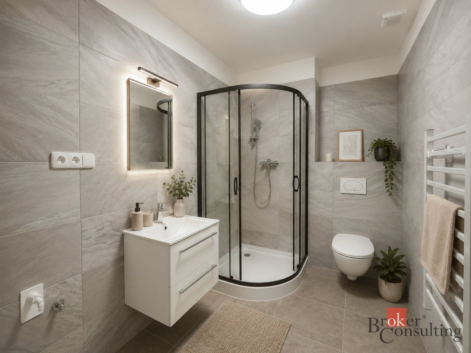 Byt 1+kk · 37 m² · Na Harfě, Praha - 3