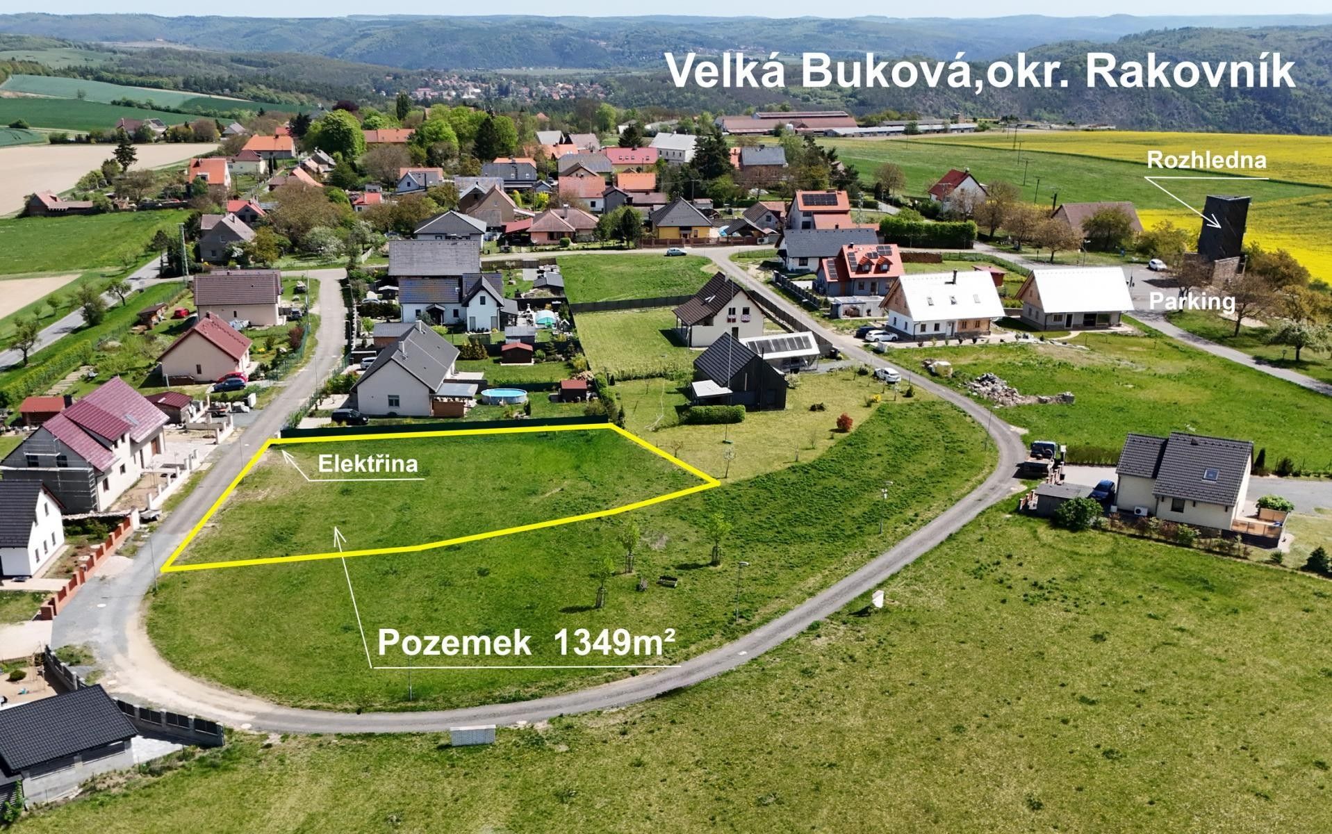 Pozemky pro bydlení, Velká Buková, 1 349 m² - 1