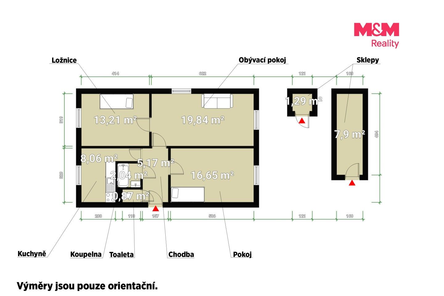 Byt 3+1 · 70 m² · Borová Lada - 4
