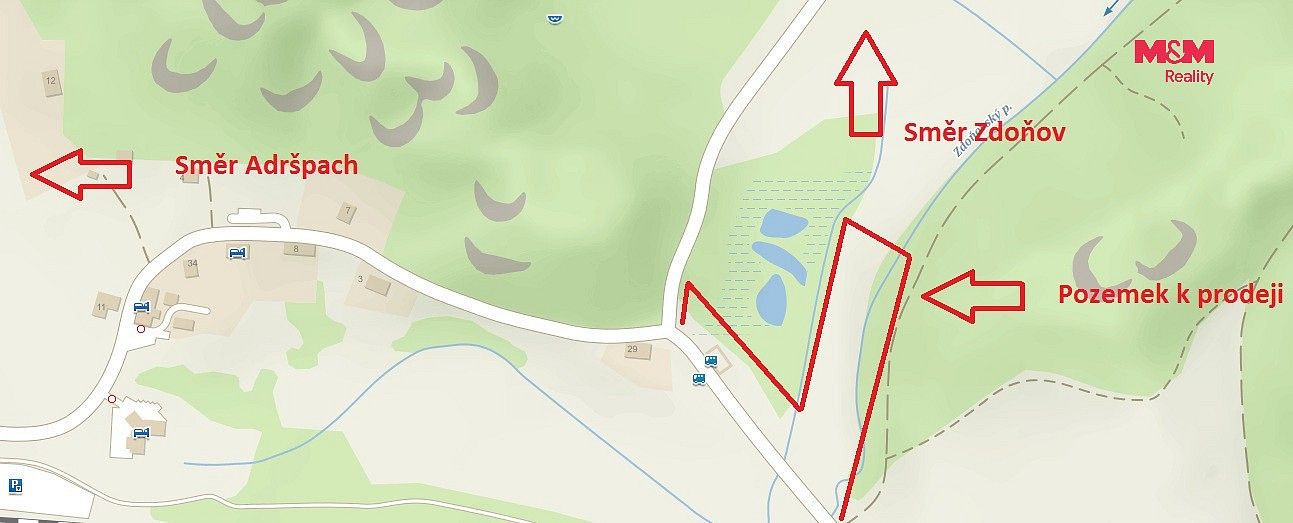 Prodej pozemek pro bydlení - Adršpach - Dolní Adršpach, okres Náchod, Královéhradecký kraj - 5