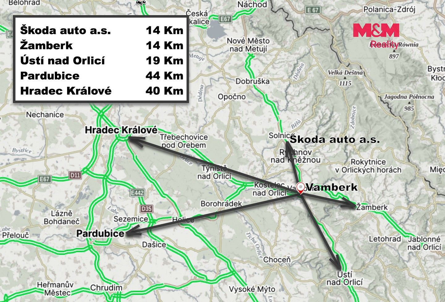 Prodej komerční pozemek - Vamberk, okres Rychnov nad Kněžnou, Královéhradecký kraj - 5