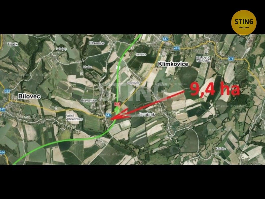 Komerční pozemky, Bravantice, 50 m²