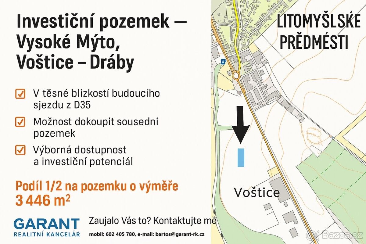Pozemky pro bydlení, Vysoké Mýto, 566 01 - 1