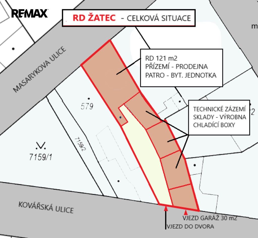 Prodej rodinný dům - Masarykova 336, Žatec, 289 m² - 5