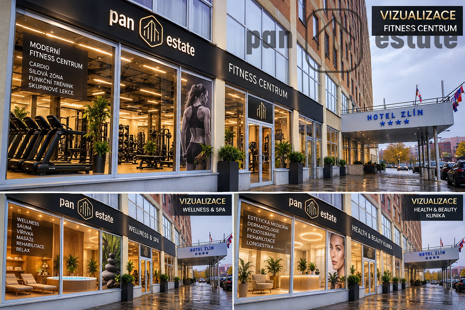 Obchodní prostory, náměstí Práce, Zlín, 863 m² - 1