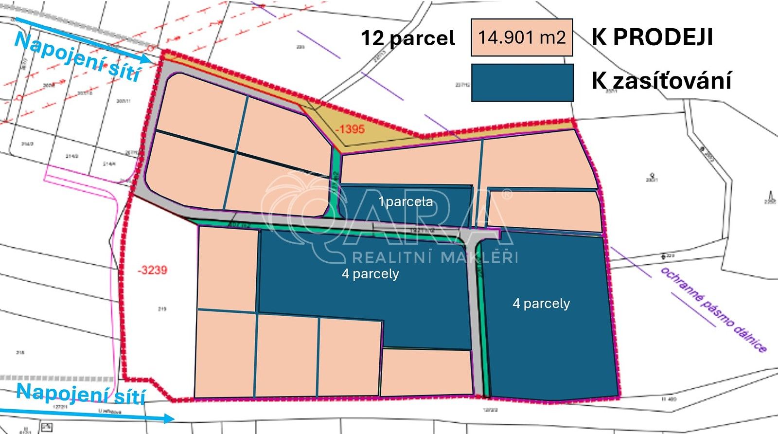 Pozemky pro bydlení, Kunice, 17 m²