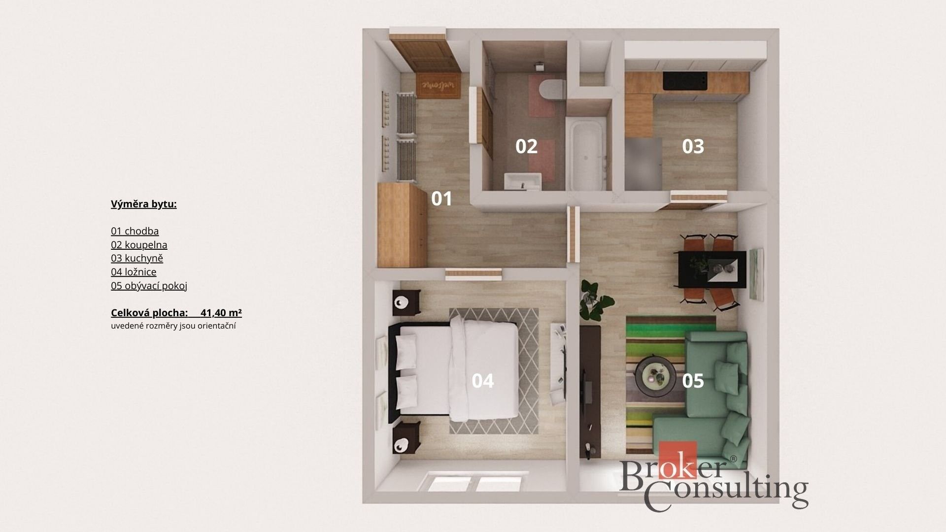 2+kk, U valu, Praha, 41 m² - 2