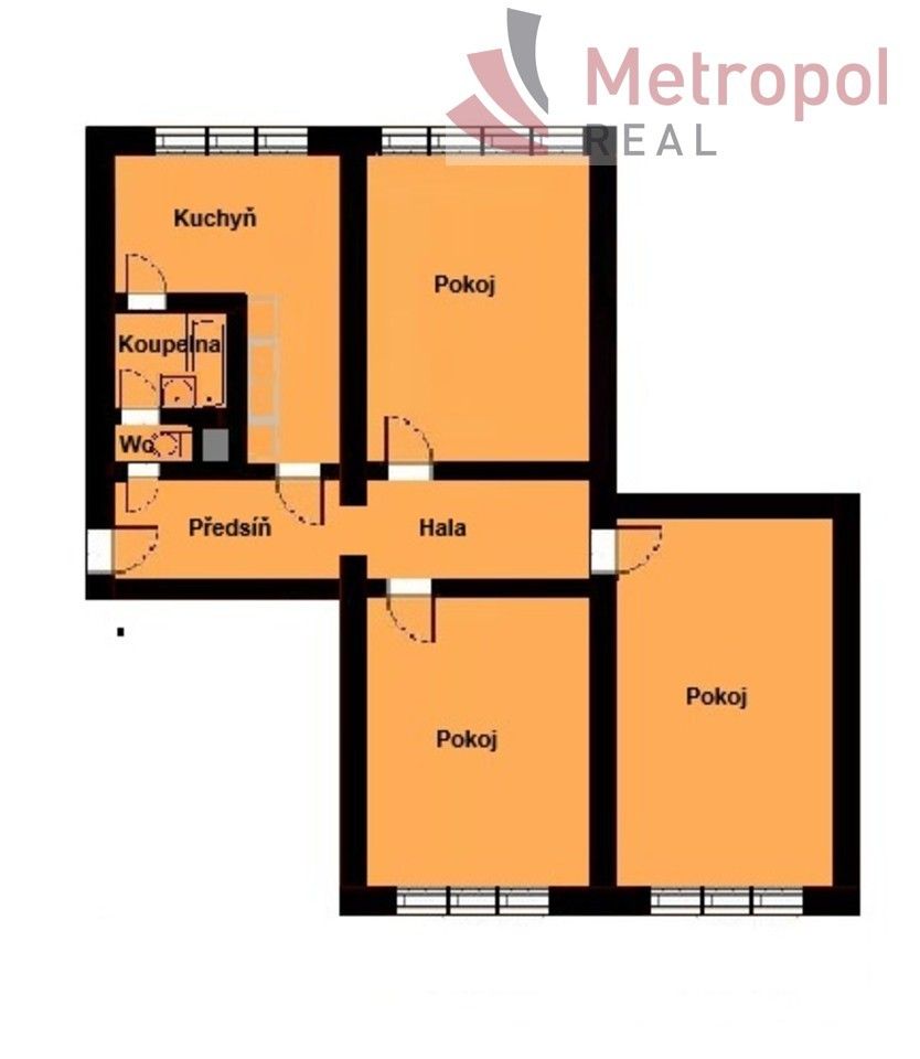 Prodej byt 3+1 - Drahovice, Karlovy Vary, 77 m²