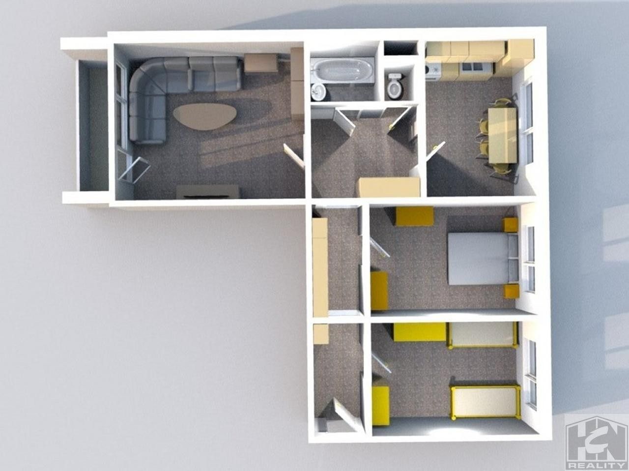 Prodej byt 3+1 - Vítězná, Tanvald, 75 m²