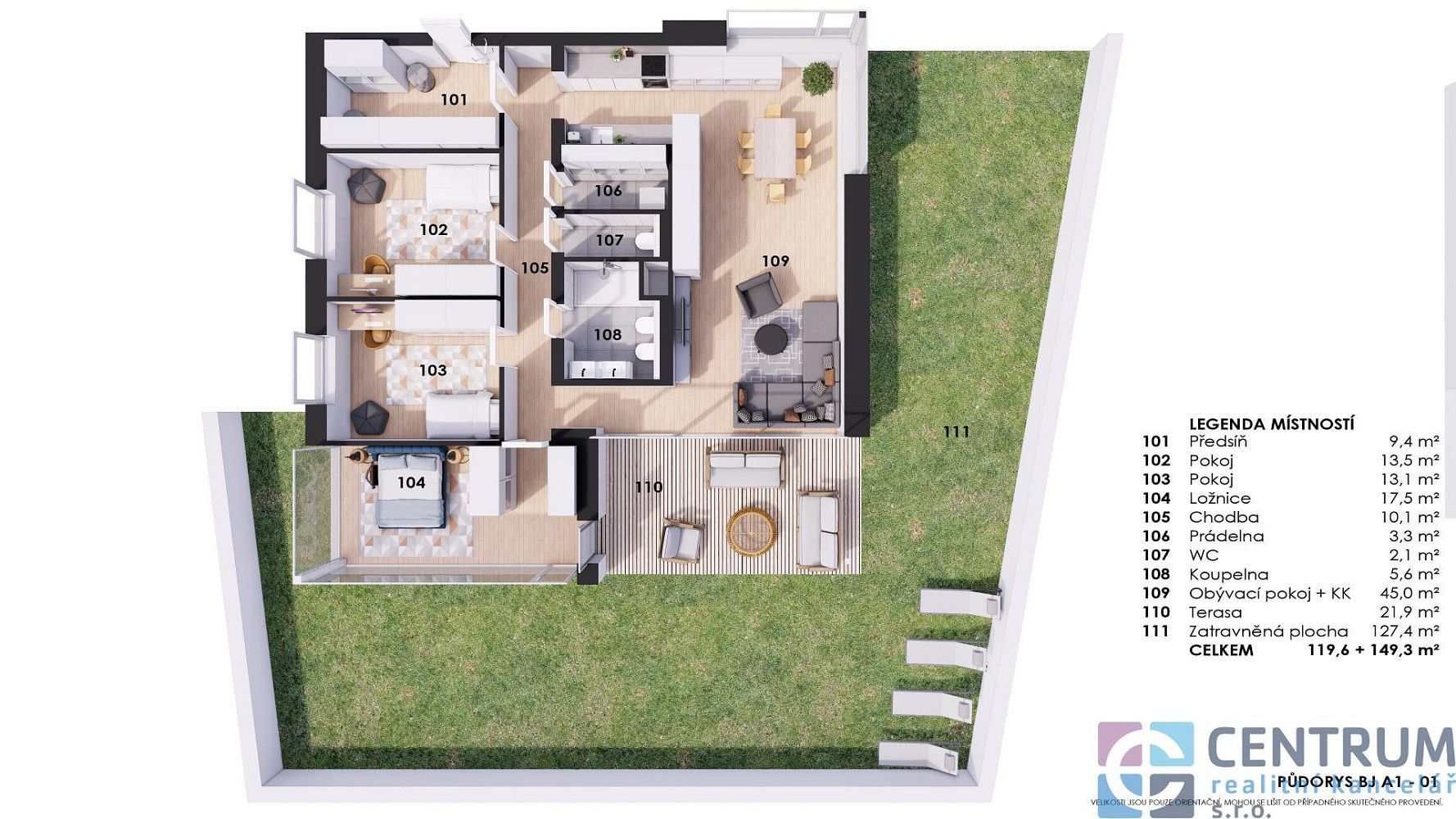 Byt 4+kk · 119 m² · Jablonec nad Nisou - Vrkoslavice, Liberecký kraj - 3
