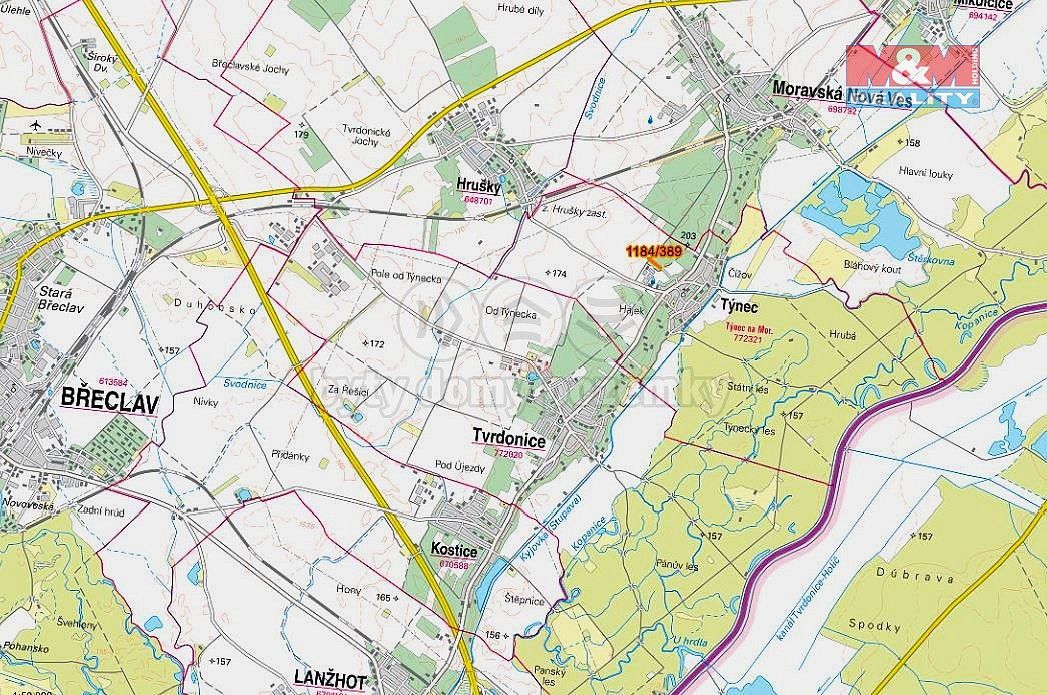 Zemědělské pozemky, Týnec, okres Břeclav, Jihomoravský kraj - 2