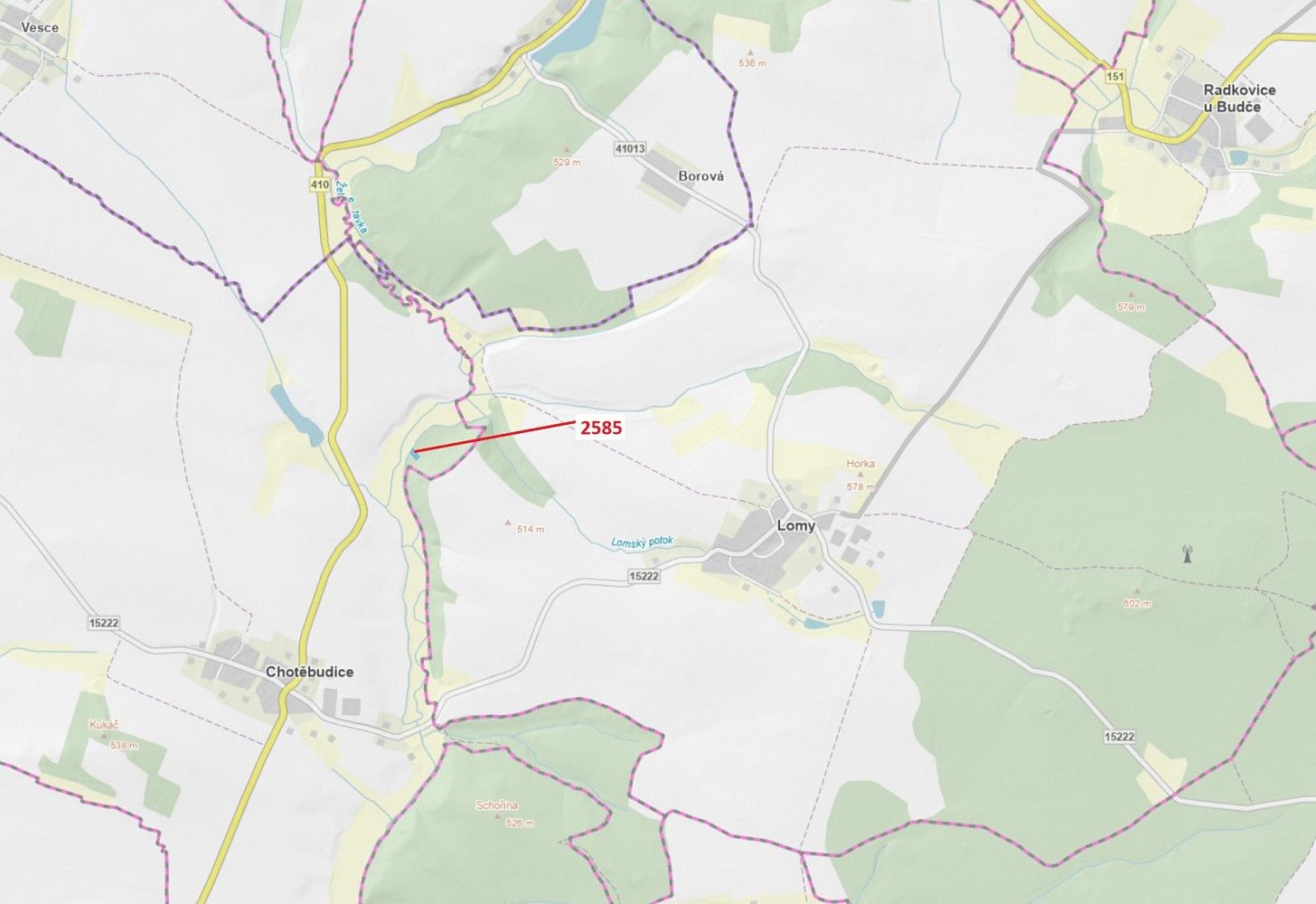 Lesy, Chotěbudice, okres Třebíč, Kraj Vysočina - 1