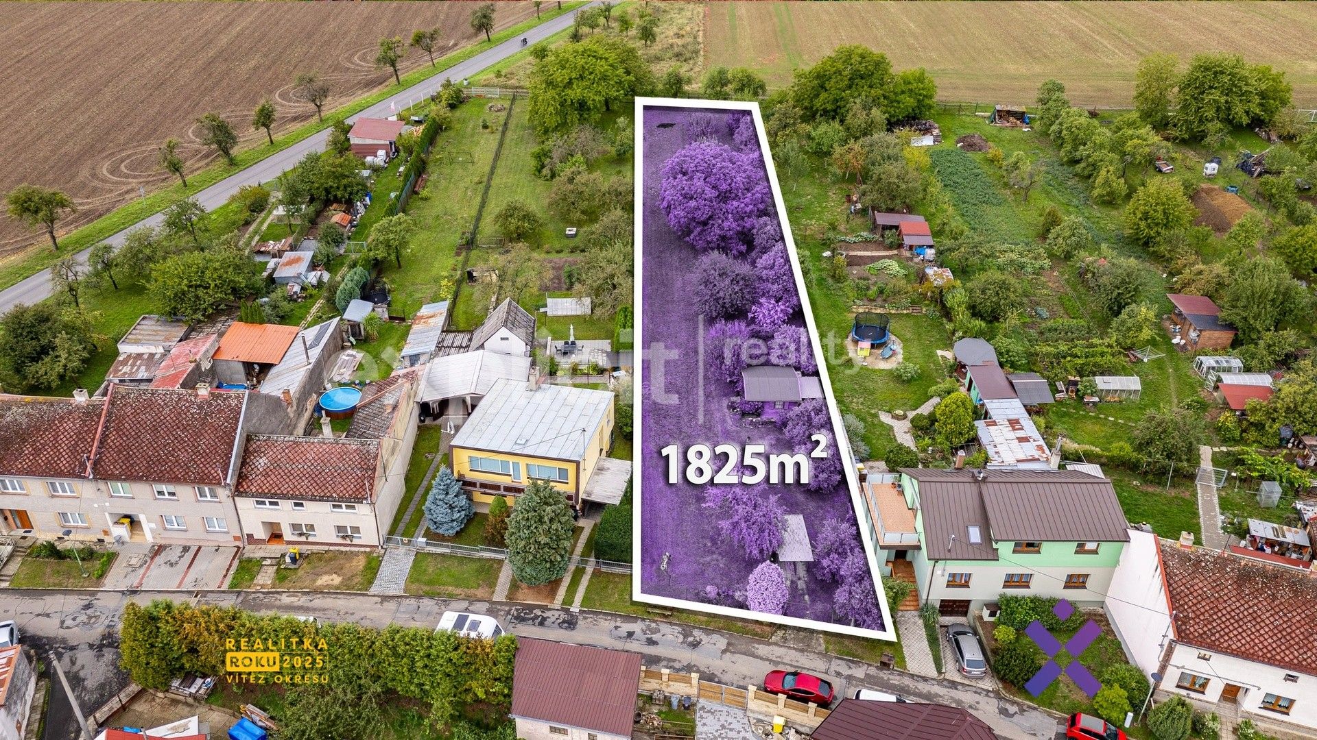 Pozemek pro bydlení, 1 825 m²