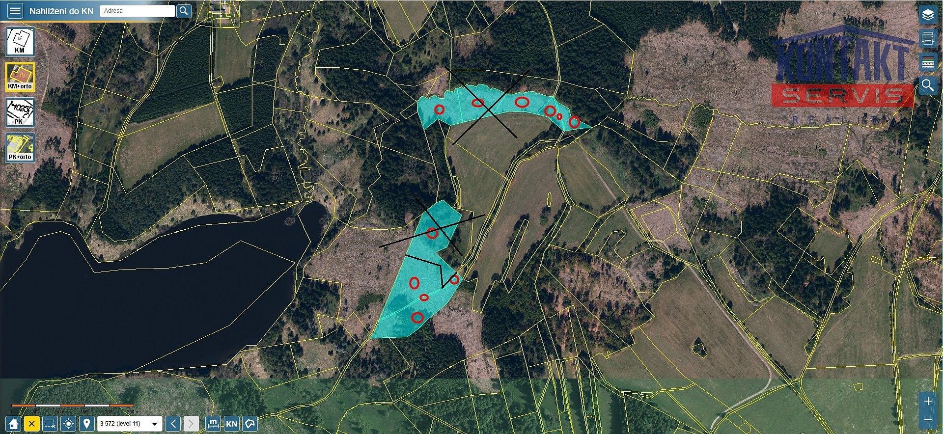 Les, 20 620 m²