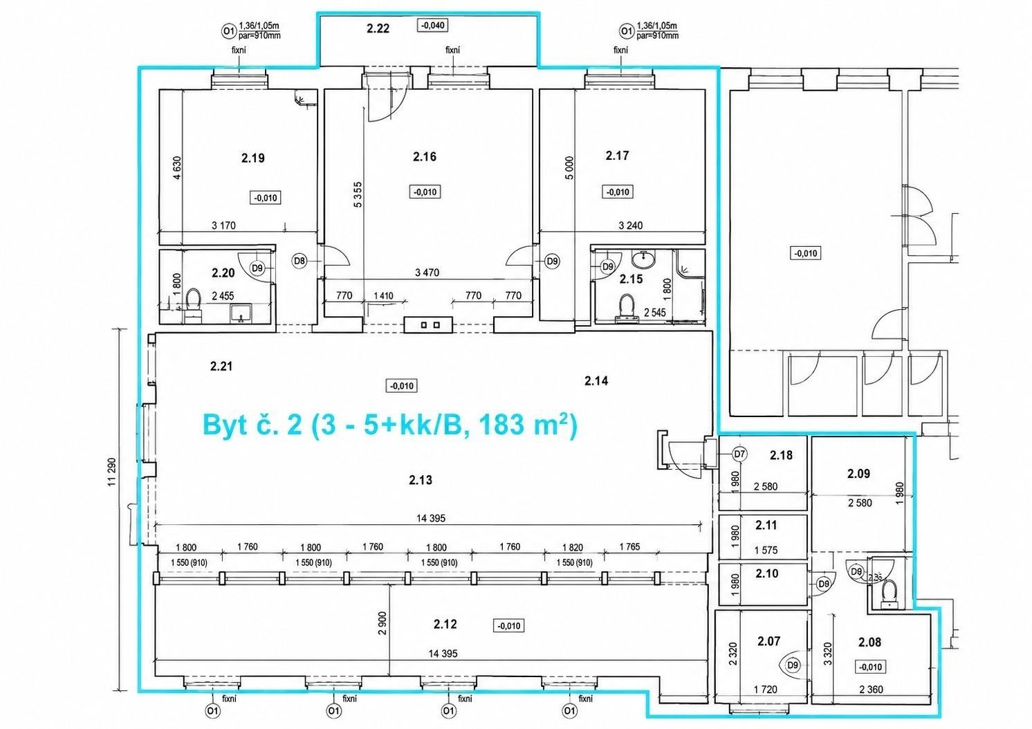 Byt 3+kk · 183 m² · Elišky Přemyslovny 433, Praha Zbraslav - 3