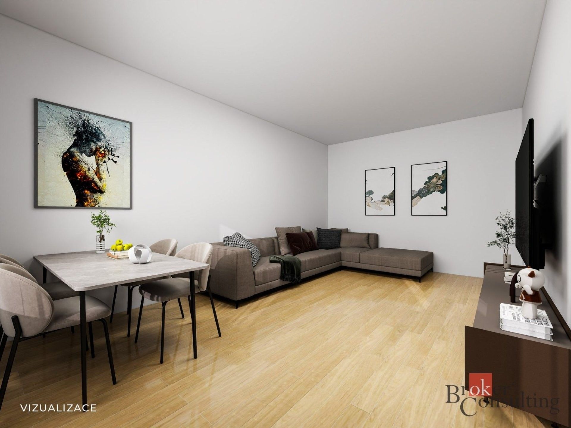 Byt 2+kk, 61 m²