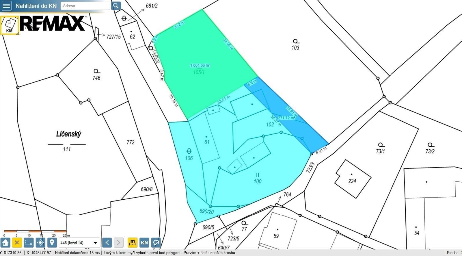Pozemky pro bydlení, Lično, 3 131 m² - 2