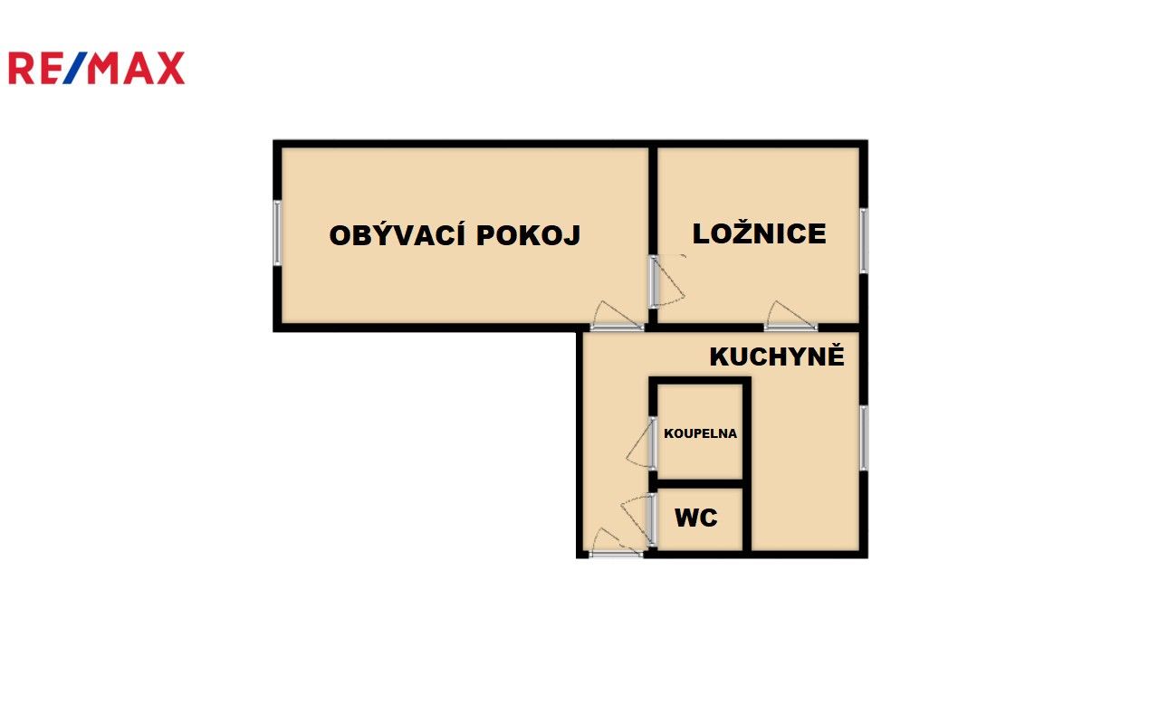 Prodej byt 2+1 - Družstevní, Chlumčany, 52 m²