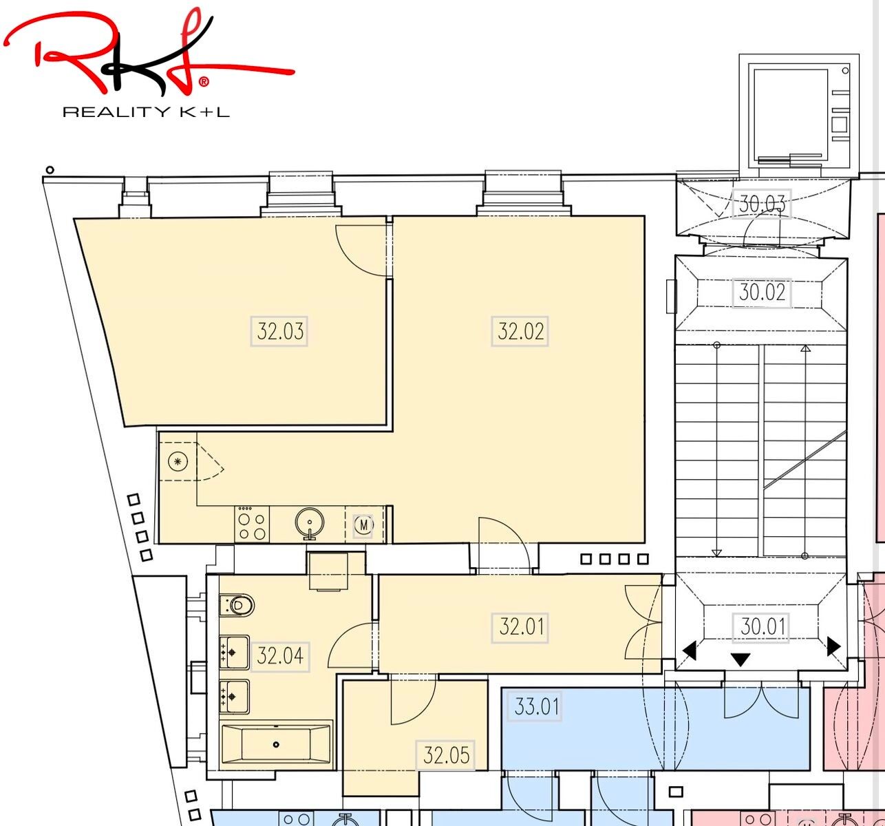 Byt 2+kk · 61 m² · Košická, Praha Vršovice - 3