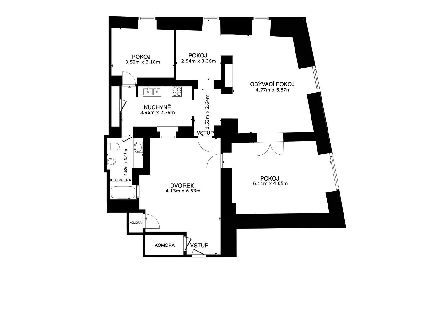 Prodej byt 4+kk - Valdštejnská, Praha 1 - Malá Strana, 79 m² - 5