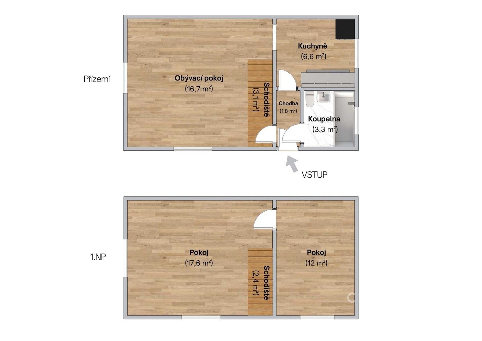 Prodej rodinný dům - Zlín, 81 m²