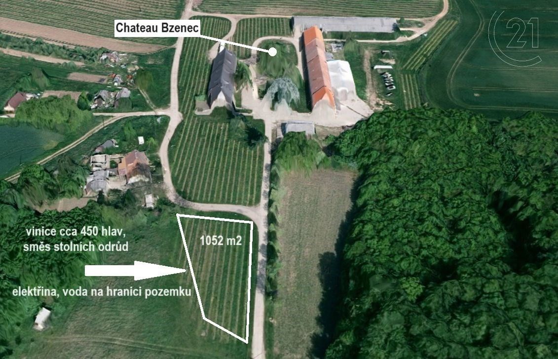 Zemědělské pozemky, Bzenec, 1 129 m²
