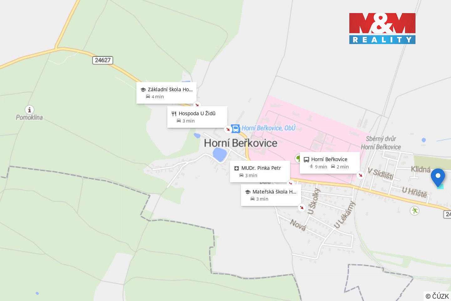 Prodej pozemek pro bydlení - Horní Beřkovice, okres Litoměřice - 5
