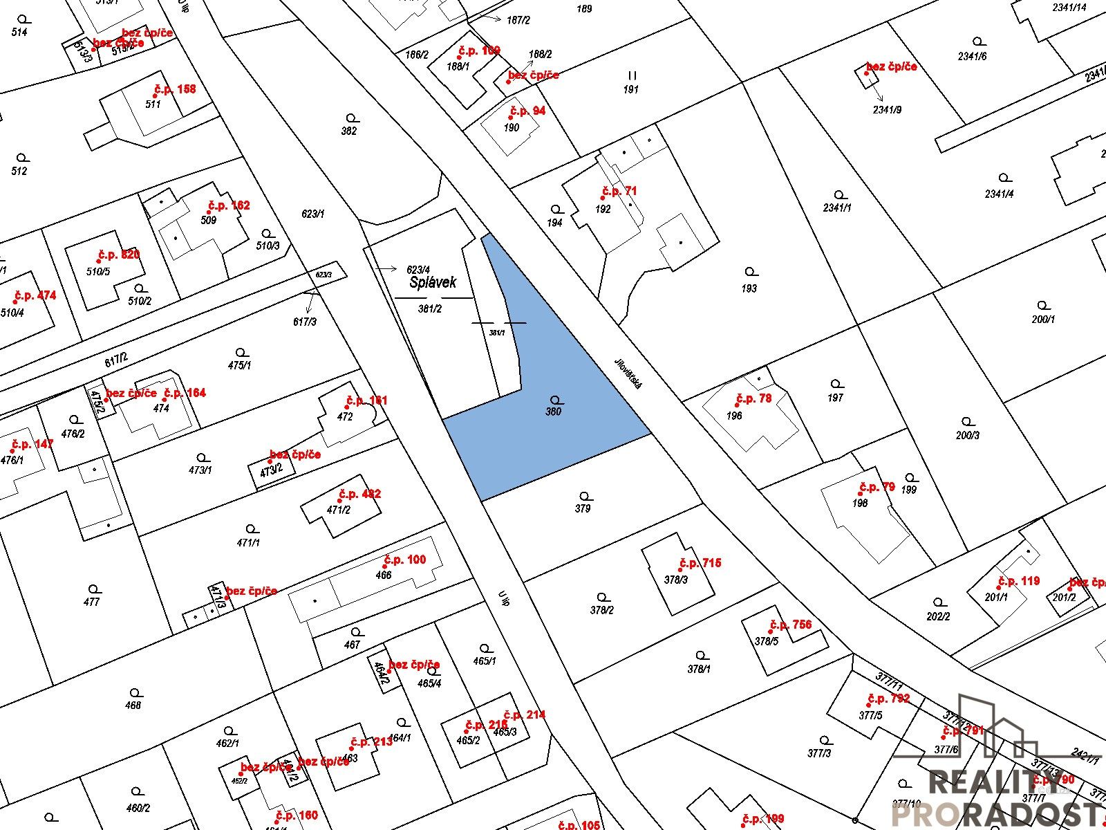 Pozemek pro bydlení · 817 m² · Praha - 3