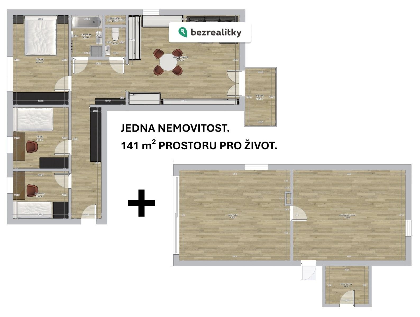 Byt 4+kk · 141 m² · Sušilova 1471, Praha Uhříněves - 4
