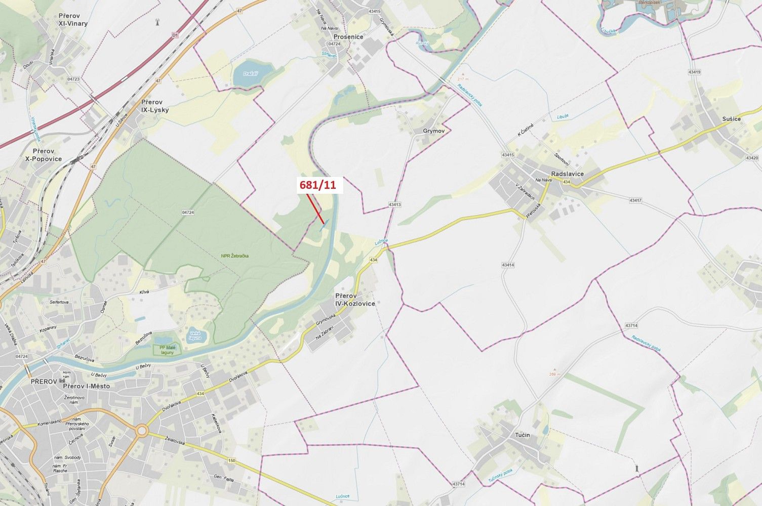 Les, 1 480 m²
