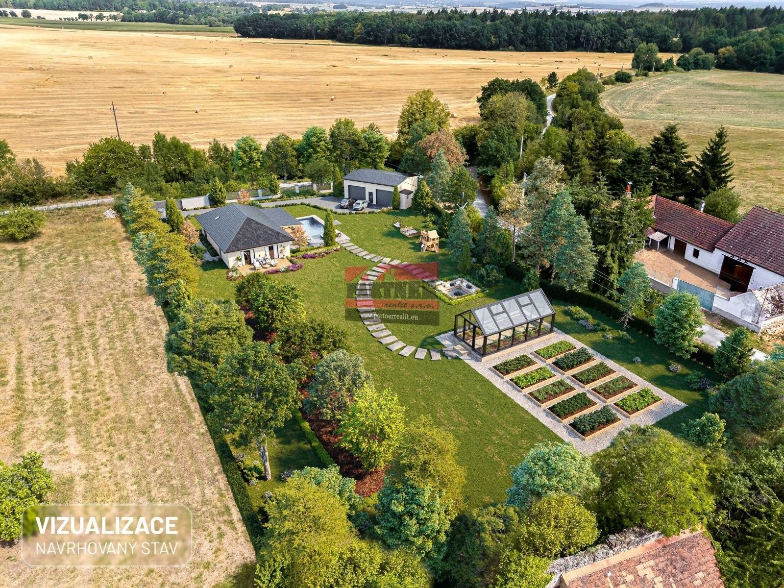 Pozemky pro bydlení, Sedlice Holušice, 4 153 m² - 2