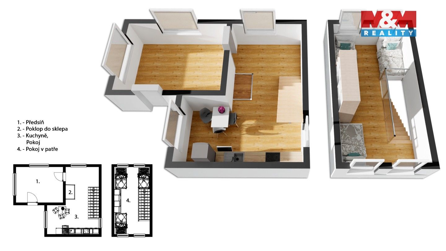 Prodej chata - Rychnov nad Kněžnou, 25 m² - 5