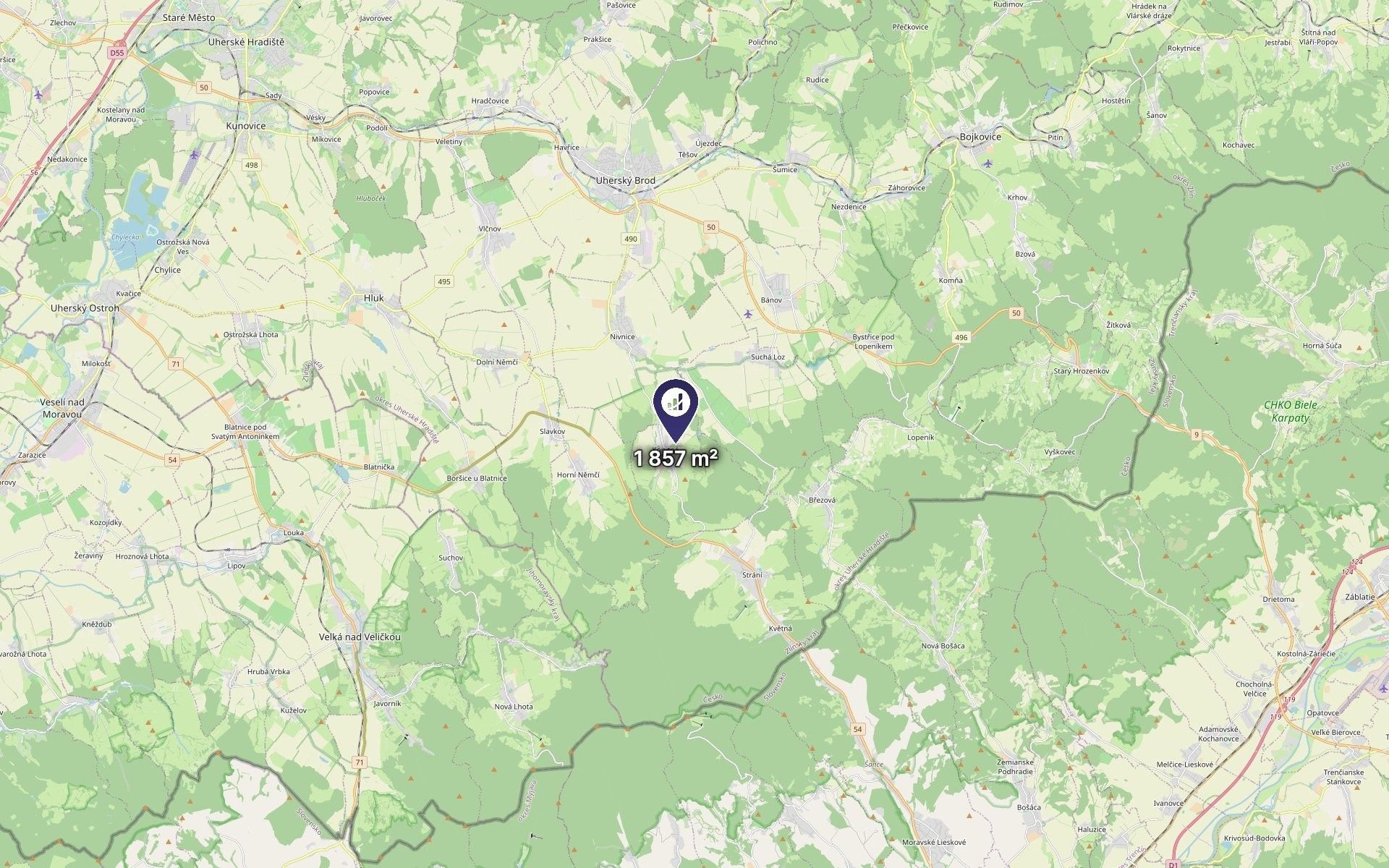 Pozemek pro bydlení · 1 857 m² · Korytná - 3