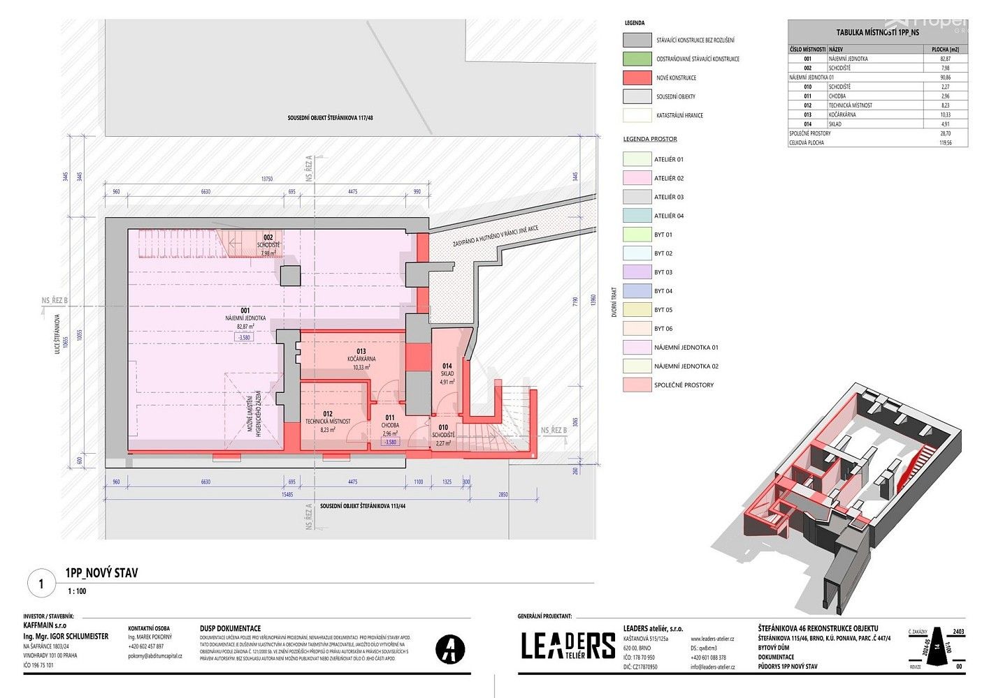 Činžovní dům · 300 m² · Brno - Ponava, okres Brno-město, Jihomoravský kraj - 4