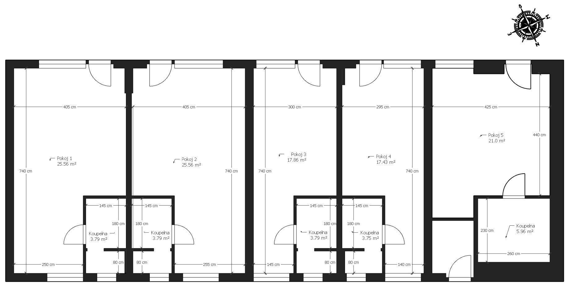 Byt 1+kk · 22 m² · generála Svobody, Pardubice - 4
