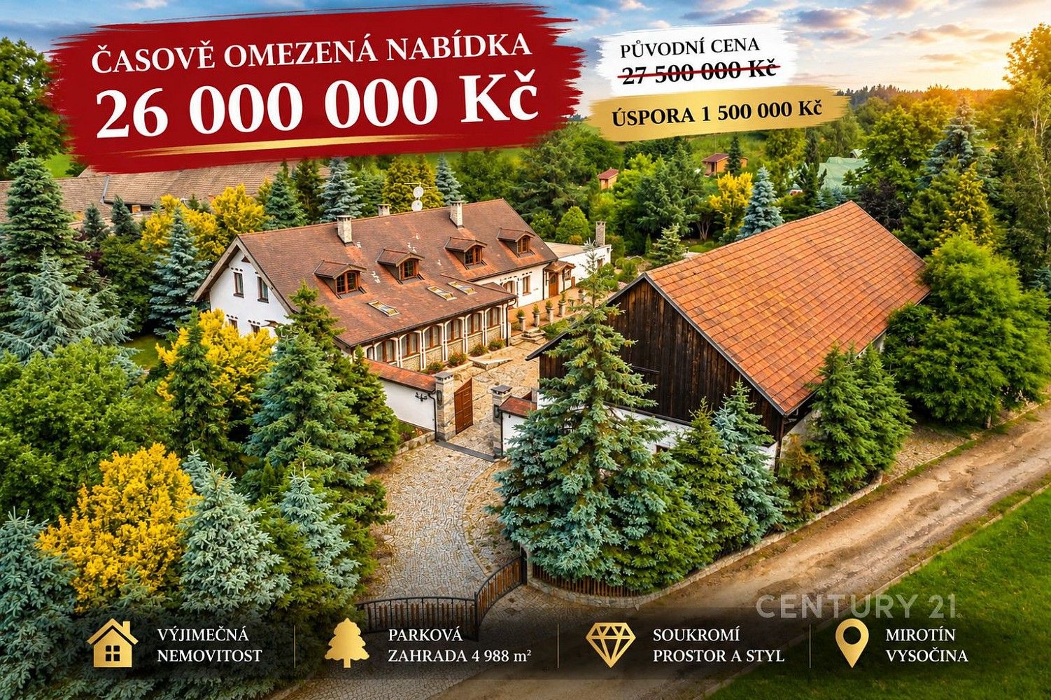 Rodinné domy, Mnich - Mirotín, okres Pelhřimov, 663 m² - 1