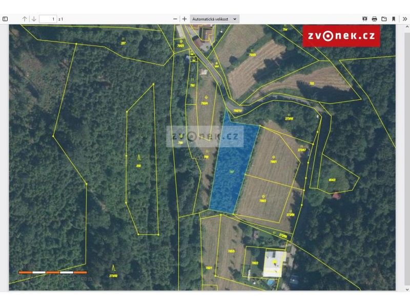 Prodej pozemek pro bydlení - Bystřička, 1 m²