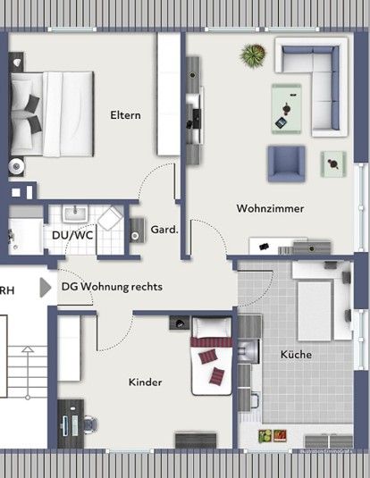 3+1, Borghorster Straße 90, , Severní Porýní-Vestfálsko, 81 m² - 1