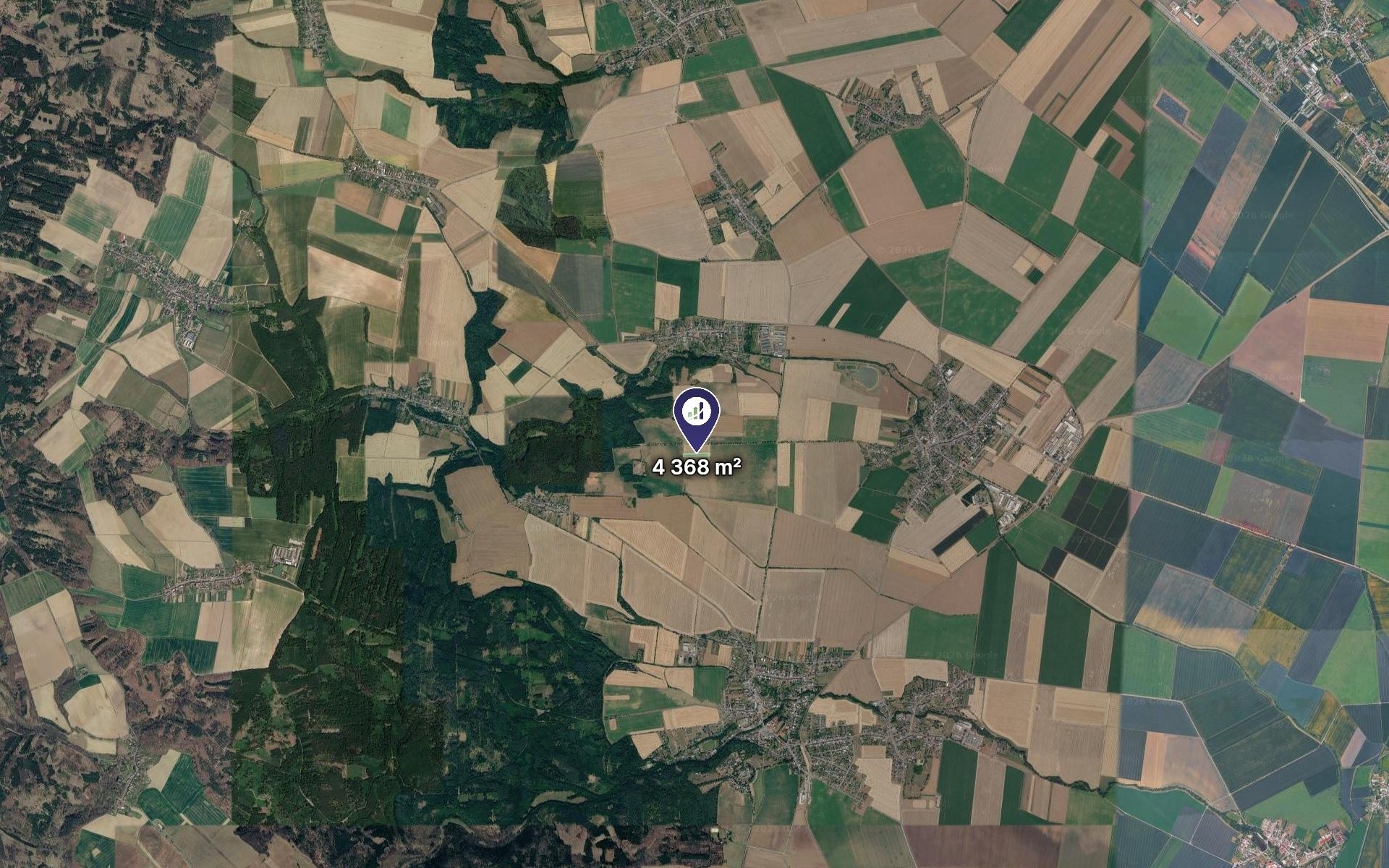 Zemědělský pozemek, Senice na Hané – pohled 2