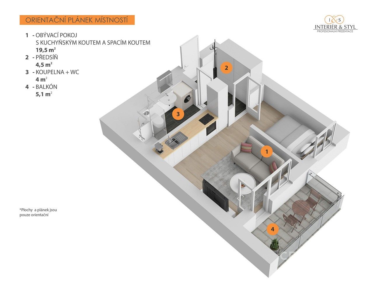 1+kk, Praha, Hlavní město Praha, 30 m² - 2