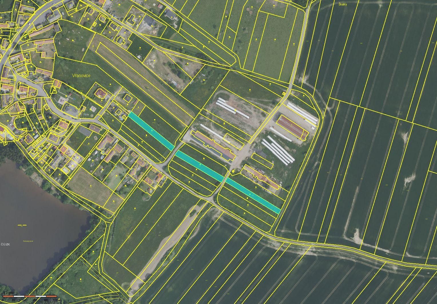 Zemědělské pozemky, Vranovice, Příbram, 3 258 m² - 2