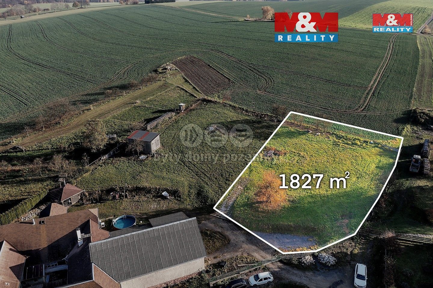 Pozemek pro bydlení, 1 827 m²