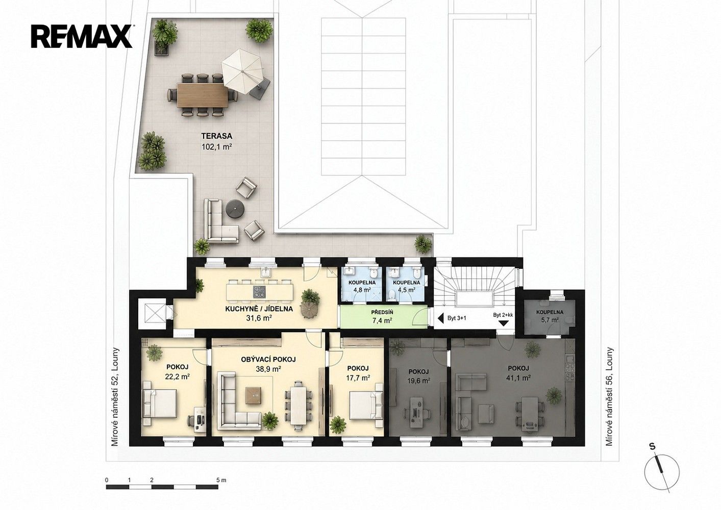 Byt 3+1 · 127 m² · Louny, Ústecký kraj - 3