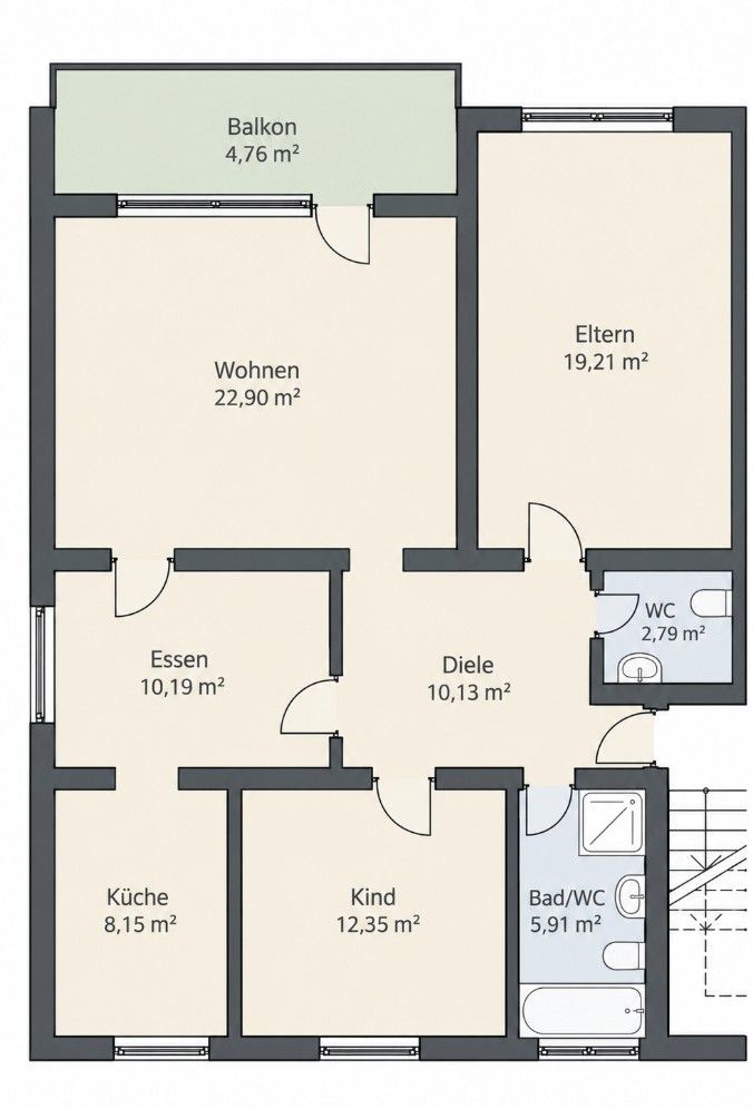 4+1, Nordring 10 Baden-Baden/Sandweier Sandweier Baden-Württemberg 76532, 95 m² - 2