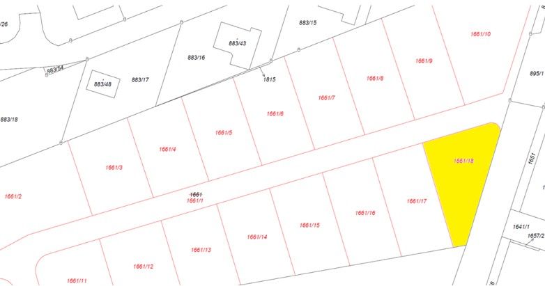 Pozemky pro bydlení, Holubice, Vyškov, 643 m² - 1