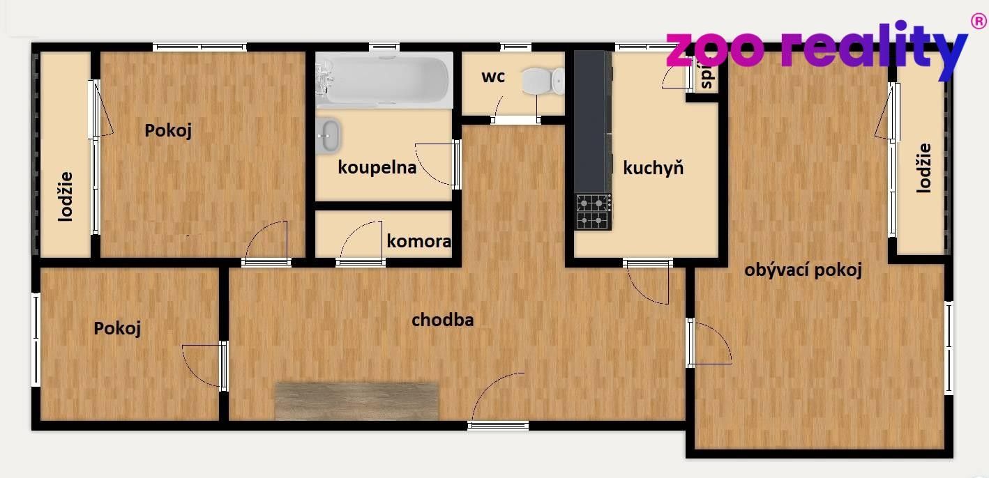 Prodej byt 3+1 - Klaricova, České Budějovice, 98 m²